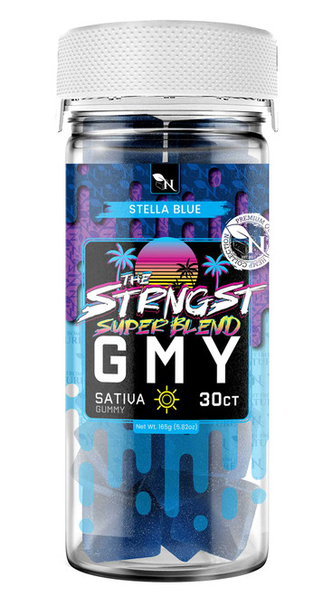 THE STRONGEST GMY - 30CT Stella Blue 6000mg (200mg ea.) - SATIVA A Gift From Nature
