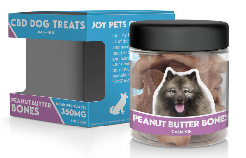 JoyPets CBD Dog Treats - Peanut Butter Bones