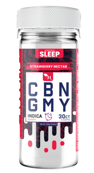 CBN GUMMIES - FOR SLEEP - 30CT Strawberry Nectar 1500mg – INDICA