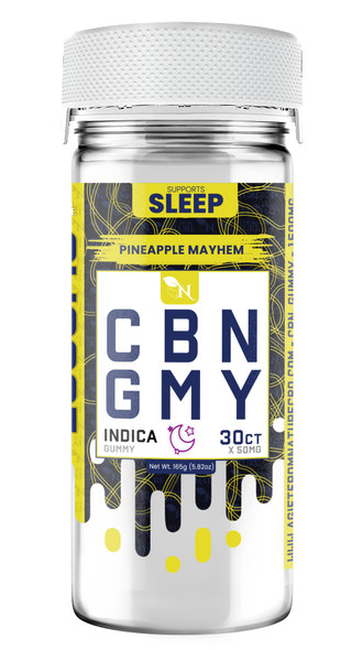 CBN GUMMIES - FOR SLEEP - 30CT Pineapple Mayhem 1500mg – INDICA