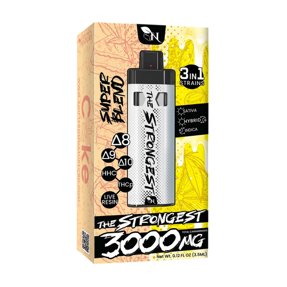 THE STRONGEST - CAKE/LEMON HEFTY - 3IN1 - 3000MG A Gift From Nature 3d mockup THE STRONGEST - CAKE/LEMON HEFTY - 3IN1 - 3000MG A Gift From Nature 3d mockup