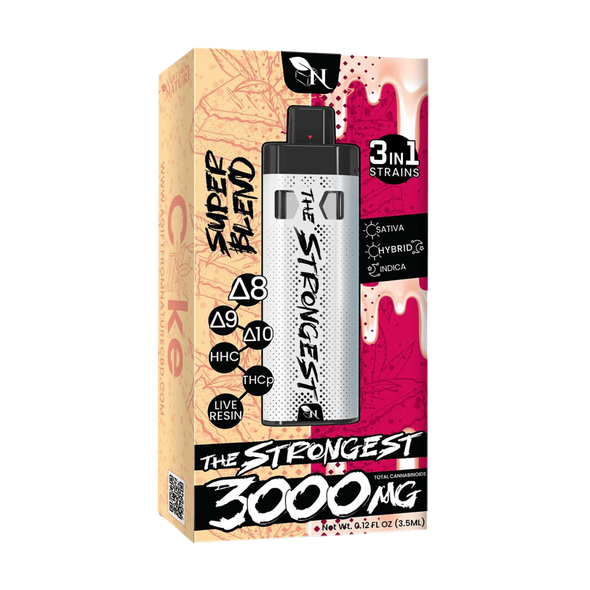 THE STRONGEST - CAKE/RED VELVET - 3IN1 - 3000MG A Gift From Nature 3d mokcup THE STRONGEST - CAKE/RED VELVET - 3IN1 - 3000MG A Gift From Nature 3d mokcup