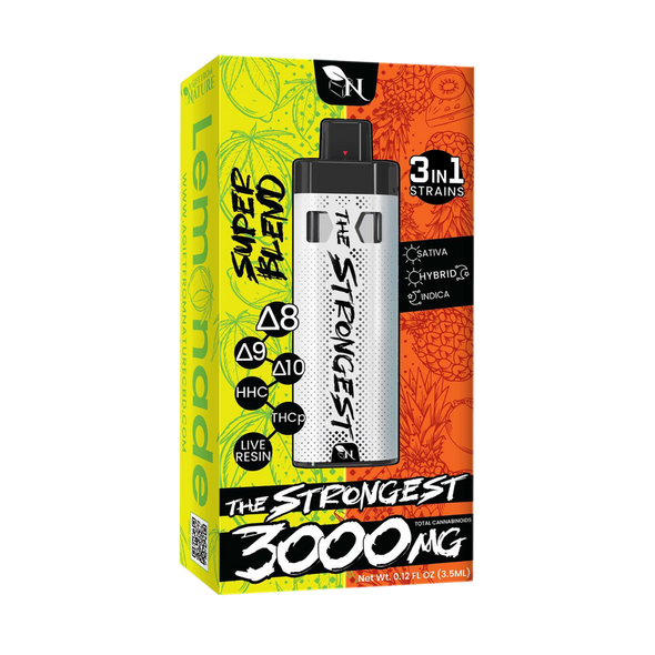 THE STRONGEST - LEMONADE/TROPIC THUNDER - 3IN1 - 3000MG A Gift From Nature 3d mokcup THE STRONGEST - LEMONADE/TROPIC THUNDER - 3IN1 - 3000MG A Gift From Nature 3d mokcup