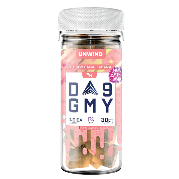 Straw Bana Cabana Delta 9 Gummies - Indica in premium packaging