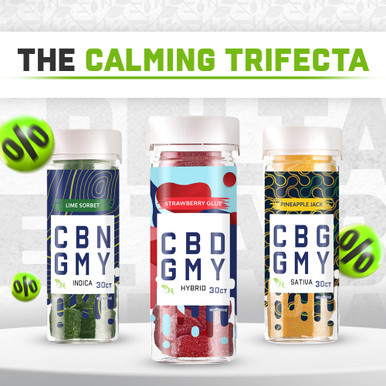 The Calming Trifecta: CBD, CBG, CBN Bundle