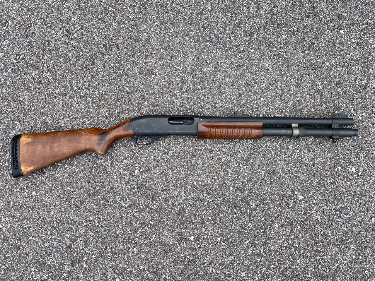 remington 870 police magnum wood stock