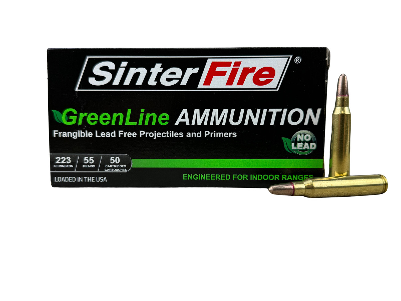 Sinterfire Green Line | 223 Rem | 55gr | Frangible | Lead Free