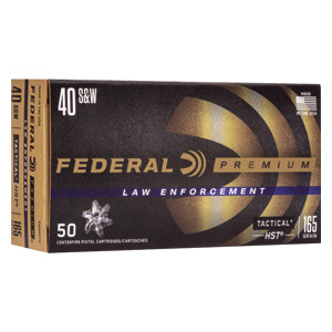 Federal Tactical HST | 40 S&W | 165gr | JHP - P40HST3