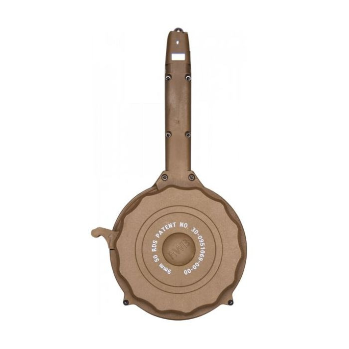Glock | 9mm |Tan | 50rd Drum Mag - Recoil Gunworks LLC