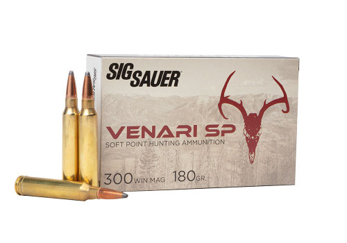Sig Sauer Venari SP 300 WIn Mag 180gr Soft Point Hunting Ammo