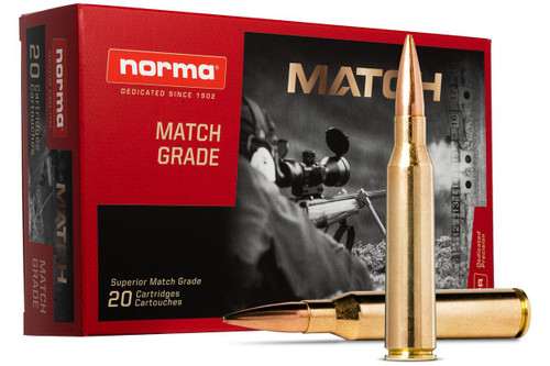 Norma Golden Target 338 Lapua 250gr BTHP Match Grade Precision Ammo.