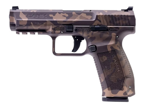 Canik USA TP9SF 9mm Pistol with WoodLand Bronze Cerakote Finish.   HG4865WB-N