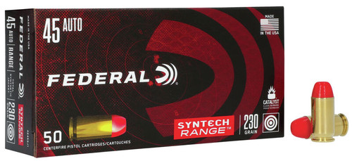 Federal American Eagle Syntech 45 ACP 230gr TSJ Ammo.  AE45SJ1