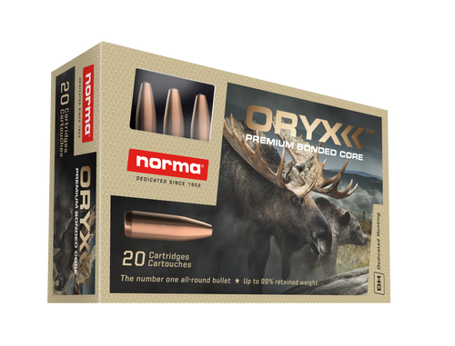 Norma Precision Oryx 6.5 Creedmoor 156gr Premium Bonded Core Hunting Ammo.  20166442