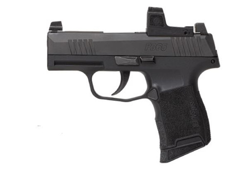 Sig Sauer P365 380 Auto 10rd Carry Pistol with RomoeZero Elite red dot installed.  365-380-BSS-RXZE