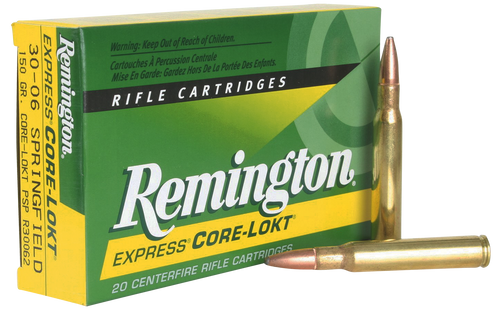 Remington Core-Lokt 30-06 180gr Pointed Soft Point Deer Hunting Ammo.  R30065