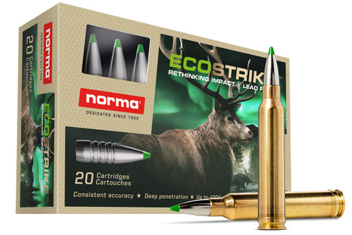 Norma EcoStrike 338 Win 200gr Lead Free Ballistic Tip Hunting Ammo