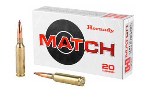 Hornady Match 6mm Creedmoor 108gr ELD precision match grade ammo.  Hornady 81391