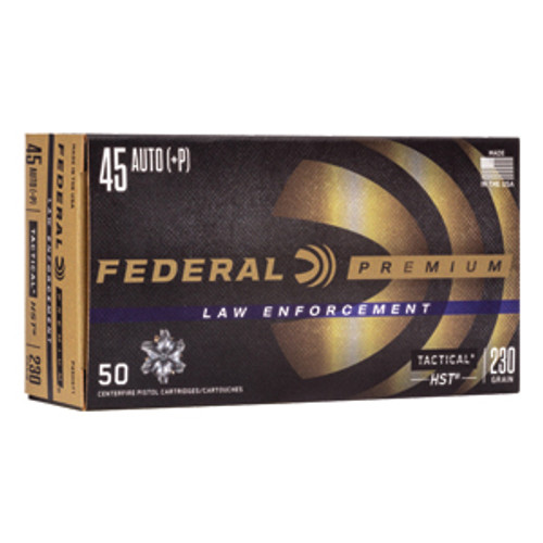 Federal Tactical HST 45 ACP (+P) 230gr HST JHP Defense Ammo.  P45HST1.