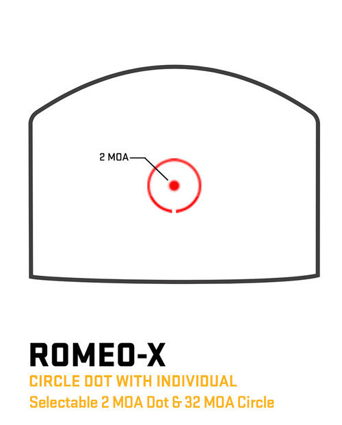 Sig Suaer Romeo-M17 | 1x24mm | 2 MOA Circle Dot | Reflex Sight - SORM1700