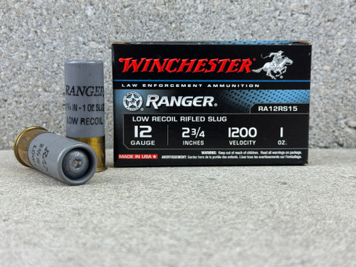 PD Trade Winchester Ranger LE 12 ga low recoil rifled slug.  RA12RS15