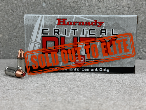 PD Trade | Hornady Critical Duty | 9mm +P | 135gr | FlexLock
