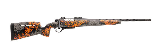 Seekins Precision Havak PH3 300 PRC 22" Light Weight Bolt Action Hunting Rifle with Orange Urban Shadow Camo Stock.
