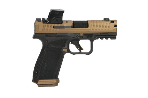 Canik METE MC9 Prime 9mm 17rd Pistol with Bronze Slide and MeCanik MO4 Red Dot.  HG8573LEV-N