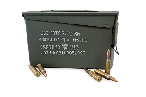 Lake City M80 | 7.62 Nato | 149gr | FMJ | 200rd Can