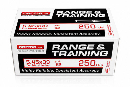 Norma Range & Training | 5.45x39 | 62gr | FMJ | 250rd Box