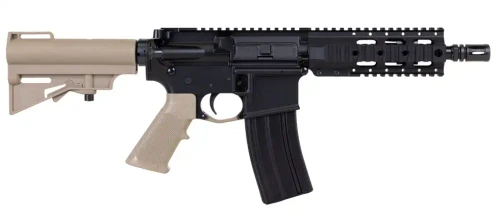DPMS Kitty Kat | 5.56 Nato | 7.5" | Quad Rail | FDE CAR Brace | AR-15 Pistol