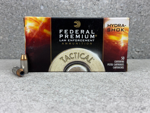 PD Trade Federal LE Tactical 380 Auto 90gr Hydra-Shok JHP Defense Ammo - Surplus P380HS1G1