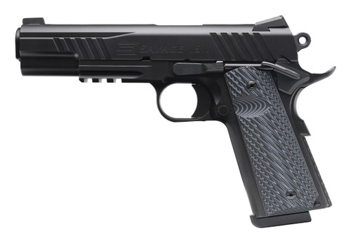 Savage 1911 Government black nitride 45 ACP pistol with 5-inch barrel and Picatinny rail - 67210