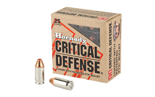 Hornady Critical Defense 380 Auto 90gr FTX Defense Ammo.  90080