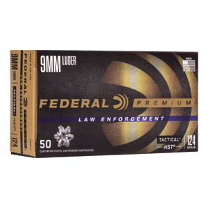 Federal Tactical HST | 9mm | 124gr | JHP | (2+ Boxes Ship Free) | P9HST1