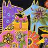 Kindred Creatures Tiling Scene by Laurel Burch