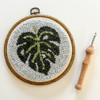 Monstera Punch Needle Round Kit