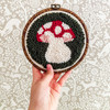 Mushroom Punch Needle Round Kit