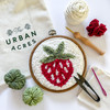 Strawberry Punch Needle Round Kit