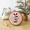 Candy Cane Punch Needle Round Kit
