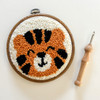 Tiger Punch Needle Round Kit