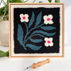 Quilt Block Floral Punch Needle Frame Kit