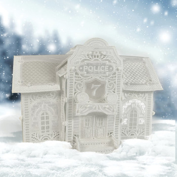 Winter Village Freestanding Lace Police Station