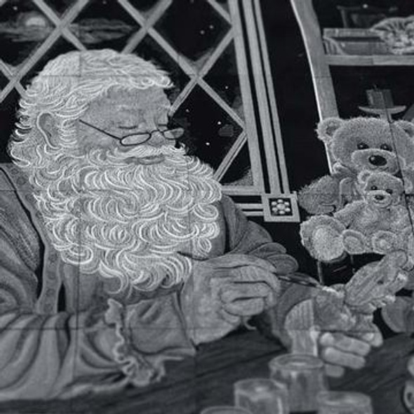 Santa's Workshop Tiling Scene by Dona Gelsinger