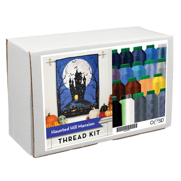 Haunted Hill Mansion Tiling Scene by Dona Gelsinger Thread Kit