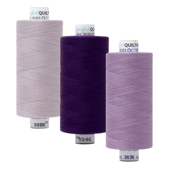 3 Pack Perfect Quilting Thread - The Purples