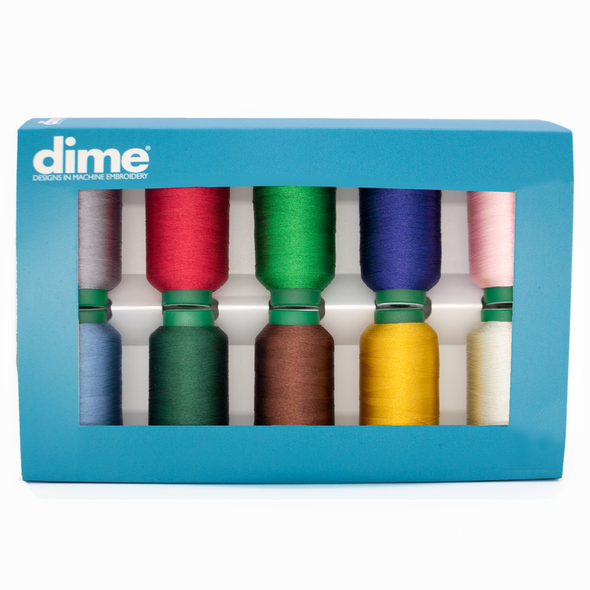 Exquisite Polyester 10 Color Thread Kit - Winter