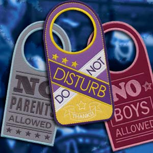 In the Hoop Tween Door Hangers