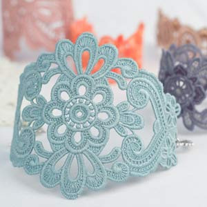 Freestanding Lace Bracelets and Cuffs