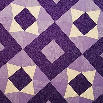 Pieced to Perfection: Purple Stars